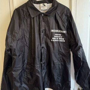 Drake Tour Merch Jacket Scorpion 2018 Throwback Windbreaker Size Large L Black